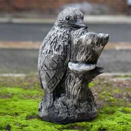 Concrete Bird Sculpture Garden Stone Statue Outdoor Animal Figurine Handcrafted Ornament Cement Lawn Art Bird Lover Gift - thumbnail 1