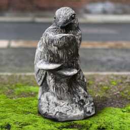 Concrete Bird Sculpture Garden Stone Statue Outdoor Animal Figurine Handcrafted Ornament Cement Lawn Art Bird Lover Gift - thumbnail 4