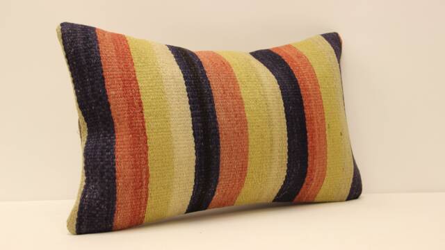 Pillow Covers Any Size Home Decor Decorative Cover Designer Red Orange 12x20 Coral Kilim Lumbar Pillow Koef-383 - image 1