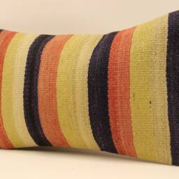 Pillow Covers Any Size Home Decor Decorative Cover Designer Red Orange 12x20 Coral Kilim Lumbar Pillow Koef-383 - thumbnail 2