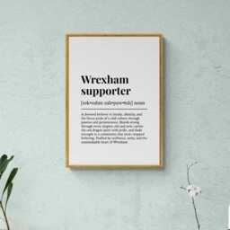 Wrexham Supporter Funny Definition Sport Football Gift Wall Art Print - thumbnail 3