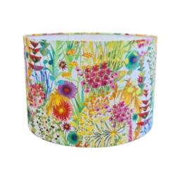 Liberty Tresco Floral Drum Lampshade Bright Yellow Handmade Shade - thumbnail 1