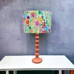 Liberty Tresco Floral Drum Lampshade Bright Yellow Handmade Shade - thumbnail 2