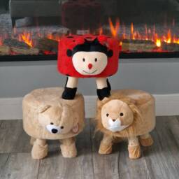 Childrens, Kids Animal Stool, Footstool Bee, Lion & Bear, Ladybird & Rabbit - thumbnail 3