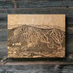 Okemo Vermont Ski Trail Map - Engraved Wood Wall Art, Winter Sport Cabin Decor, Snowboard Mountain Poster, Personalized Family Gift - thumbnail 2