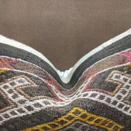 Vintage Kilim Pillow Cover, 16x24, Handwoven Turkish Bohemian Throw - thumbnail 2