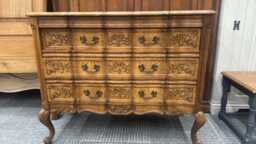 French Carved Ornate Vintage Chest Of Drawers - thumbnail 1