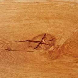 Solid Oak Wood Bench/Natural Live Edge With Runners - thumbnail 4