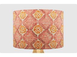 Indian Orange Red Lampshade Table Floor Lamp/Ceiling Pendant Small Medium Large 15cm 20cm 25cm 30cm 35cm 40cm Fabric Drum Light Shade