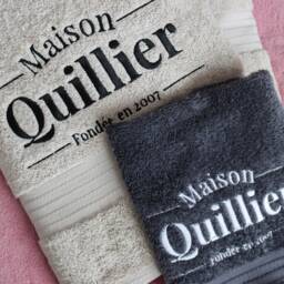 Personalised Towel With Business Logo, Name Embroidery, Custom Logo On Towel, Egyptian Cotton - thumbnail 2