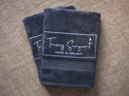 Personalised Towel With Business Logo, Name Embroidery, Custom Logo On Towel, Egyptian Cotton