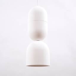 Handmade Plaster Pendant Light Modern Cylinder Chandelier - thumbnail 2