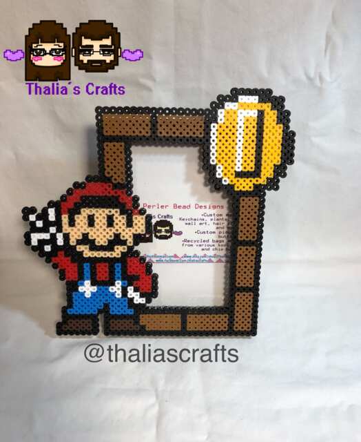 Mario Brothers Picture Frame - Gamer Video Game 8 Bit Birthday Gift Christmas For Him