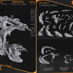 Lune 3D Printed Figure - Clair Obscur Expedition 33 110 Scale - thumbnail 3