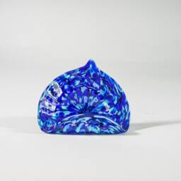 Blown Glass Business Card Or Phone Holder Blue - thumbnail 2
