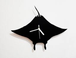 Devil Fish Silhouette - Wall Clock - thumbnail 1
