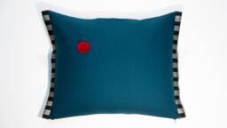 Wool Cushion, Teal