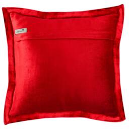 "Designer Border Red Throw Pillow Cover 24""x24""/26""x26" - thumbnail 3