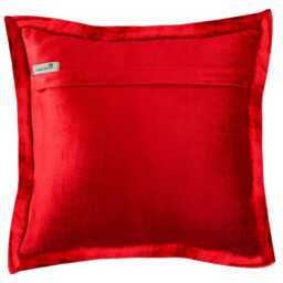 "Designer Border Red Throw Pillow Cover 24""x24""/26""x26" - thumbnail 3