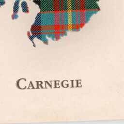 Clan Carnegie Scottish Tartan Map - Of Scotland Family Wall Decor, Ready To Hang - thumbnail 4