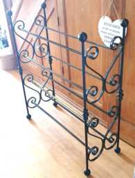 Four Tier Wrought Iron Shoe Rack. Heart-Shaped. Handmade & Crafted in The UK - thumbnail 1