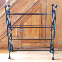 Four Tier Wrought Iron Shoe Rack. Heart-Shaped. Handmade & Crafted in The UK - thumbnail 3