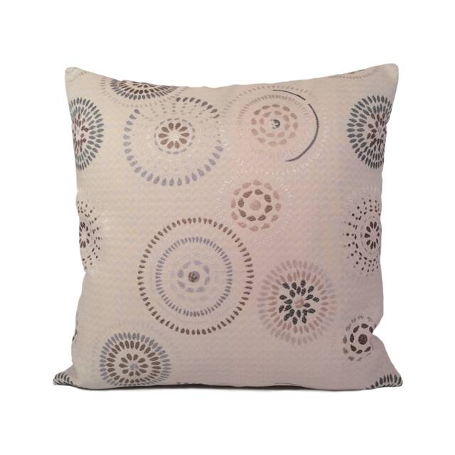 Ivory Beige Throw Pillow Cover, Decorative Cotton Blend Cushion Covers, Patterned Farmhouse Boho Home Decor, Boutique Curated Pillowcase - image 1