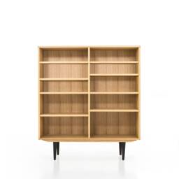 Bookcase, Bookshelf Made Of Oak Vaneer - Livlo D-R02