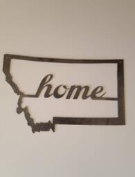 Montana Home Decor. Metal Wall Art. Home. Montana. Great Christmas Or Birthday Gift - thumbnail 1
