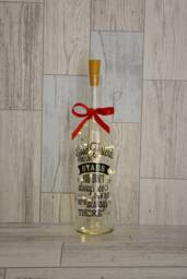 Friends Quote Lighted Wine Bottle Fairy Lights, New Home Gift - thumbnail 1