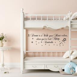 Fairy Wall Decal - Little Princess Girls Room, Removable Stickers For Baby Nursery Bedroom Decor, Quotes #77 - thumbnail 1