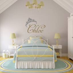 Personalized Princess Name Wall Decal Girls Room Decor Ww41 - thumbnail 3