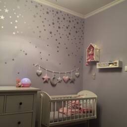 Stickers Silver Frosted Stars On The Wall, For Furniture, Decoration, Accessories Child's Room 76Nw - thumbnail 3