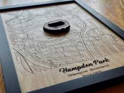 Hampden Park Wall Art Laser Engraved Wood, Scottish Football Gift - thumbnail 1