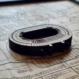 Hampden Park Wall Art Laser Engraved Wood, Scottish Football Gift - thumbnail 2