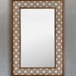 stone Decorative Mirror, Tile Ceramic Wall Handmade Mirror Decor, Christmas Gift - thumbnail 2