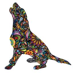 Barking Beagle Dog Wall Sticker Decal - thumbnail 2