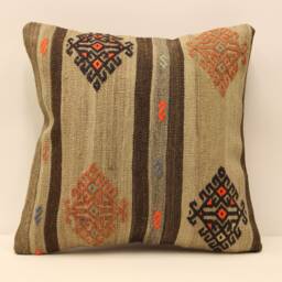 Throw Pillow Covers Any Size Home Decor Decorative Cover Designer Sofa 18x18 Coral Kilim Lumbar Pillow 4Kbf-345 - thumbnail 1