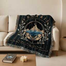 Velaris Woven Blanket, Acotar Throw, You Do Not Yield Throw Sarah J Maas Booktok Feyre Rhysand Decor, Bookish Gift - thumbnail 2
