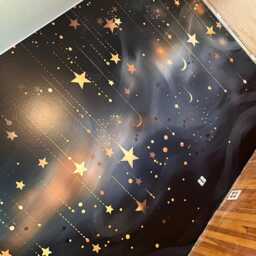 Night Sky Stars & Moon Wallpaper Mural Peel & Stick Wall Decal - thumbnail 2