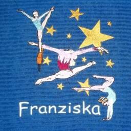 Gymnastics, Gymnastics, Sports Towel Embroidered With Motif & Name - thumbnail 2