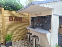 Rusty Metal Bar Sign Rustic Garden Home Bar Man Cave Decor Letters - thumbnail 1