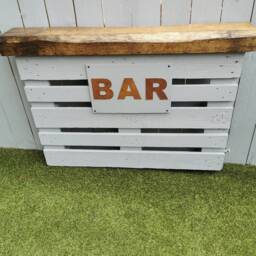 Rusty Metal Bar Sign Rustic Garden Home Bar Man Cave Decor Letters - thumbnail 2