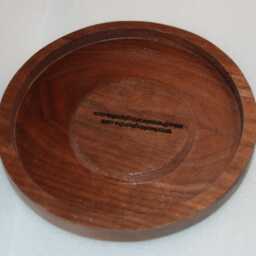 Black Walnut Candle Holders - Rose Carvings Unique Wedding Or Christmas Gift 13096 - thumbnail 4