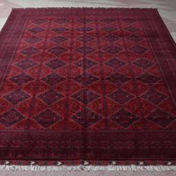 Afghan Bukhara Rug, Custom Size, High Quality Handmade Khal Muhammadi Khamyab, Large Tribal Living Room Rug - thumbnail 2