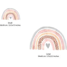 Watercolor Rainbow Wall Decal Nursery Kids Room Decor - thumbnail 2