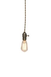 Vintage Industrial - Economy Silver Minimalist Bare Bulb Pendant Light - thumbnail 2