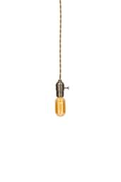 Vintage Industrial - Economy Silver Minimalist Bare Bulb Pendant Light - thumbnail 1