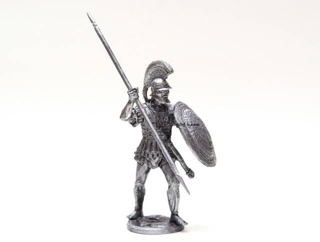 Greece Miniature Tin 54mm Hoplite, 4Th Century B.c - image 1