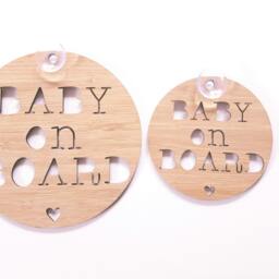 Baby On Board Sign For Car With Heart-Wooden Sign-Kids Gift-Baby Gift-Lasercut-Mother's Day-Newborn-Decor-Wall Hanging - thumbnail 3